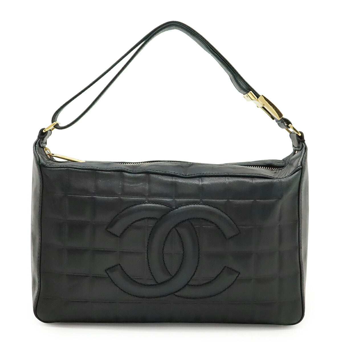 Chanel Choco Bar Lambskin 2way Shoulder Bag