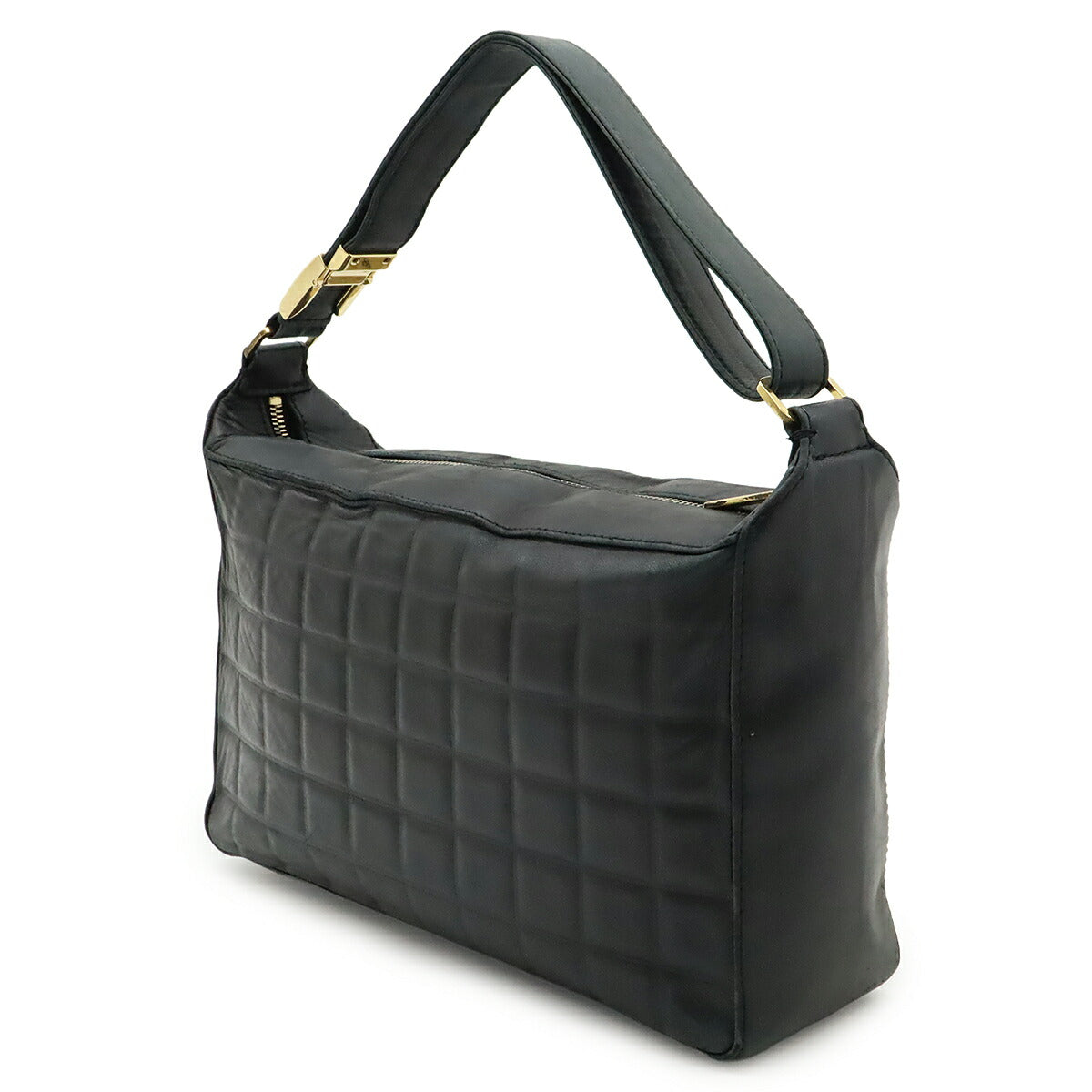 Chanel Choco Bar Lambskin 2way Shoulder Bag