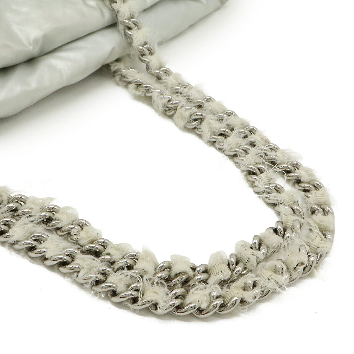 Chanel Drawstring Bag Nylon Fur Shoulder Bag