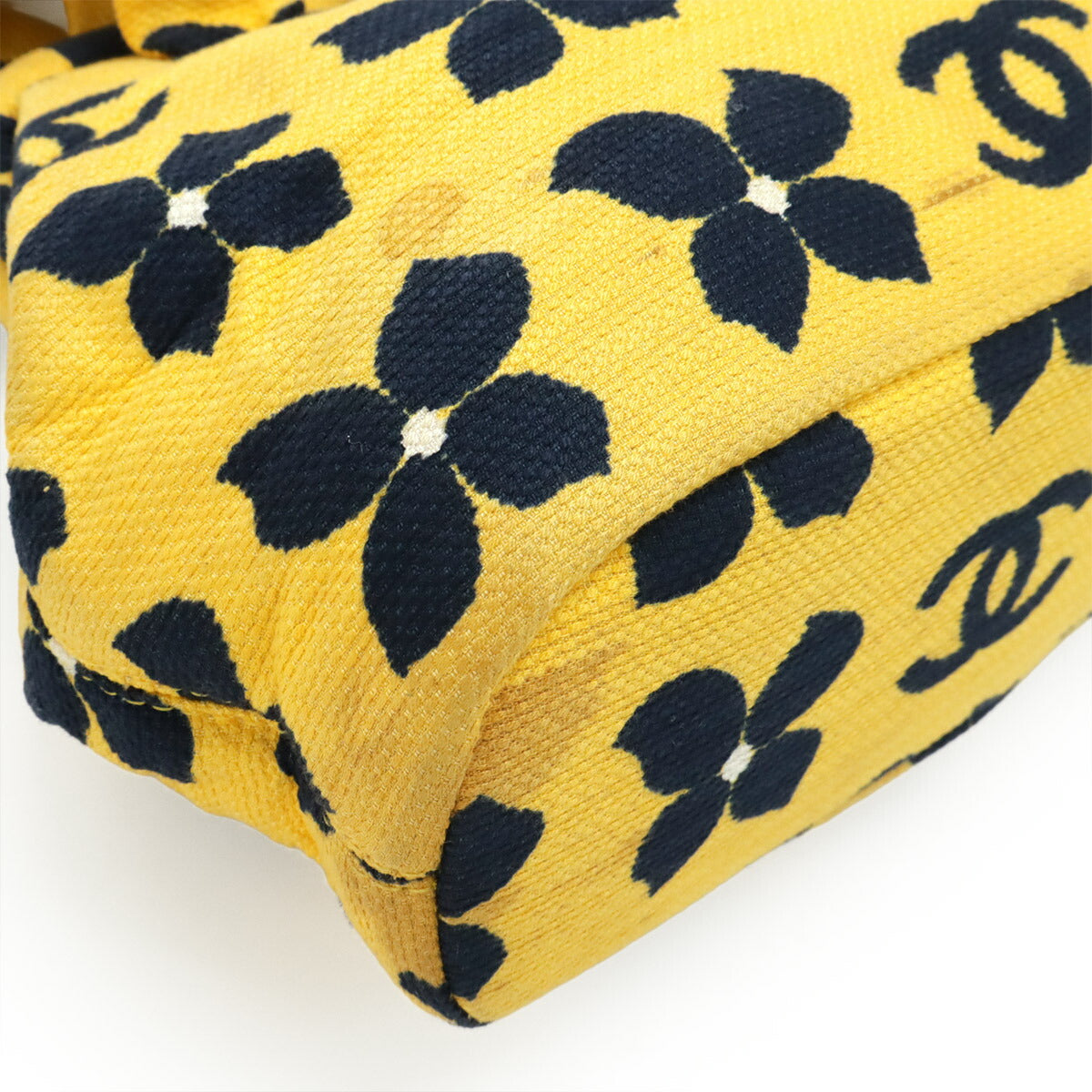 Chanel Coco Mark Flower Canvas Handbag