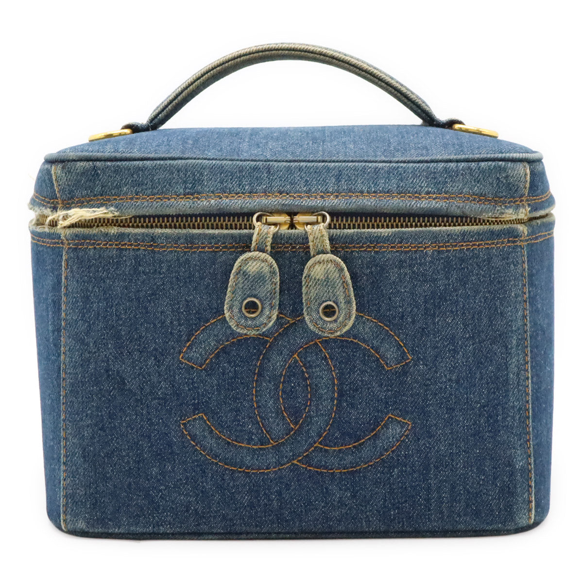 Chanel Coco Mark Denim Vanity Bag