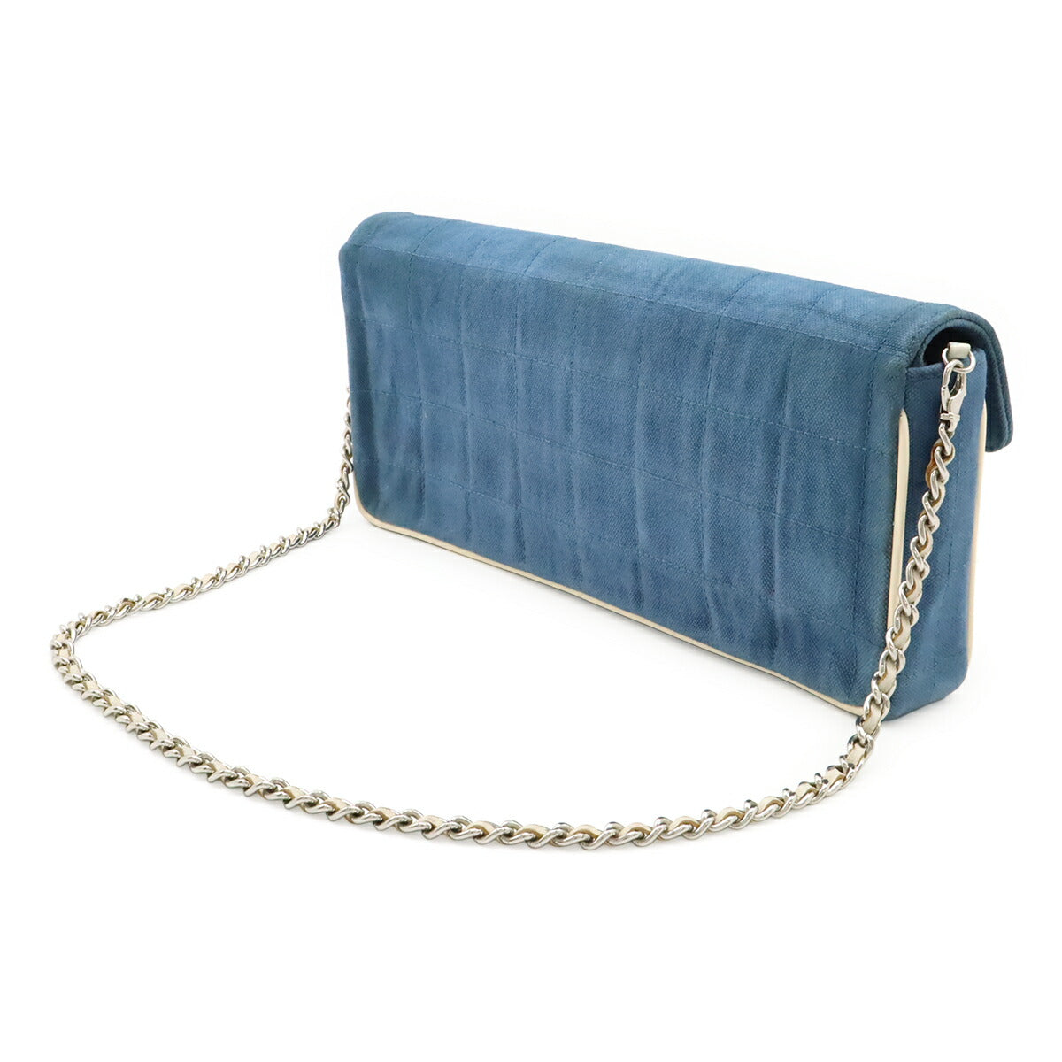Chanel Choco Bar Canvas Leather Shoulder Bag