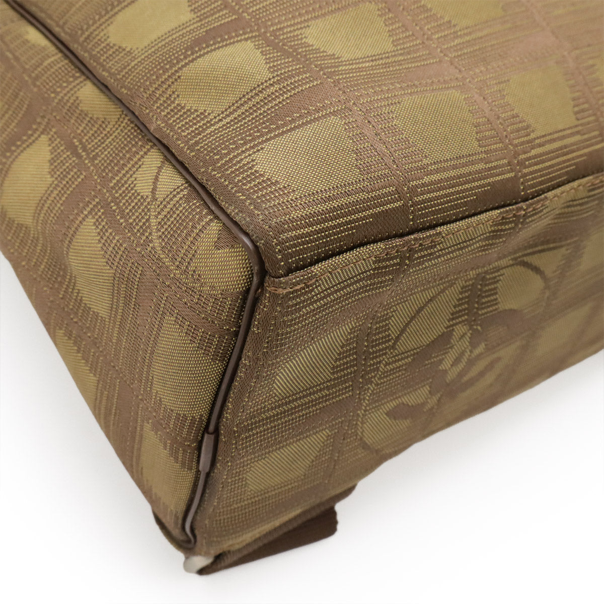 Chanel New Travel Line Nylon Jacquard Leather 2way Bag