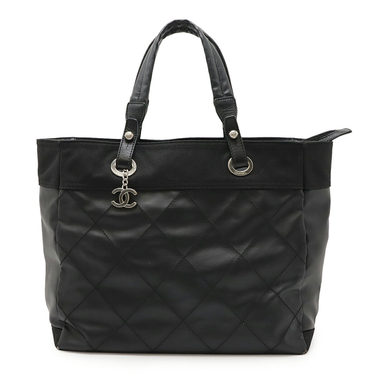 Chanel Paris Biarritz Coated Canvas Tote Bag