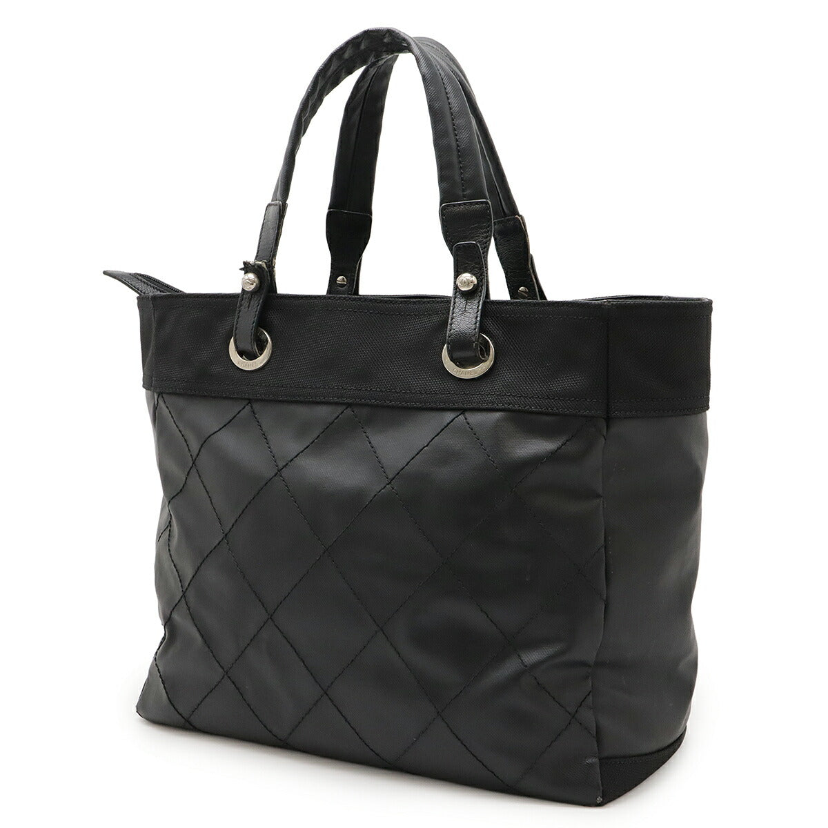 Chanel Paris Biarritz Coated Canvas Tote Bag
