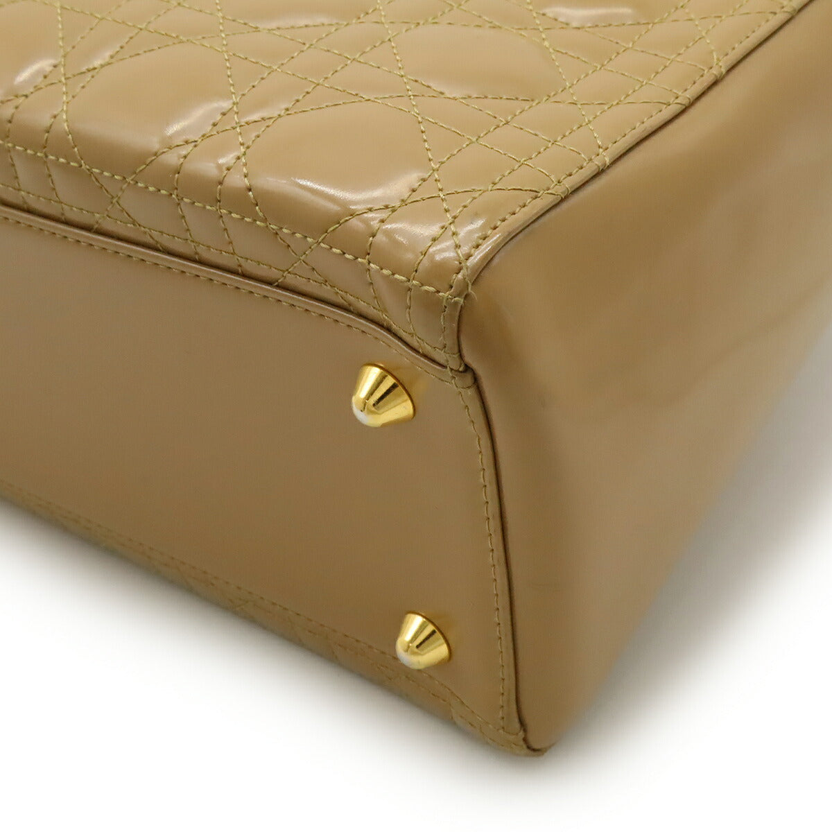 Christian Dior Lady Dior Patent Leather 2way Bag