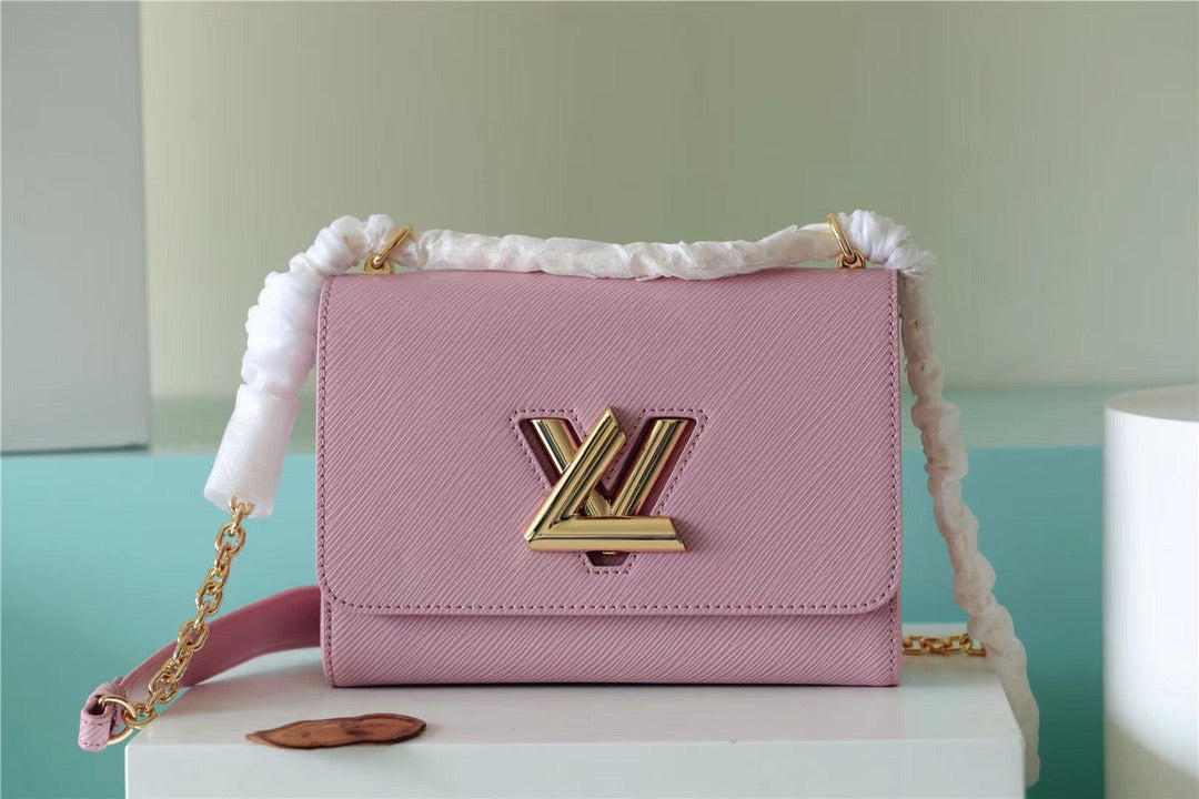 Top Quality Twist MM Epi Guimauve Purple For Women,  Shoulder And Crossbody Bags 9.1in/23cm Top Quality