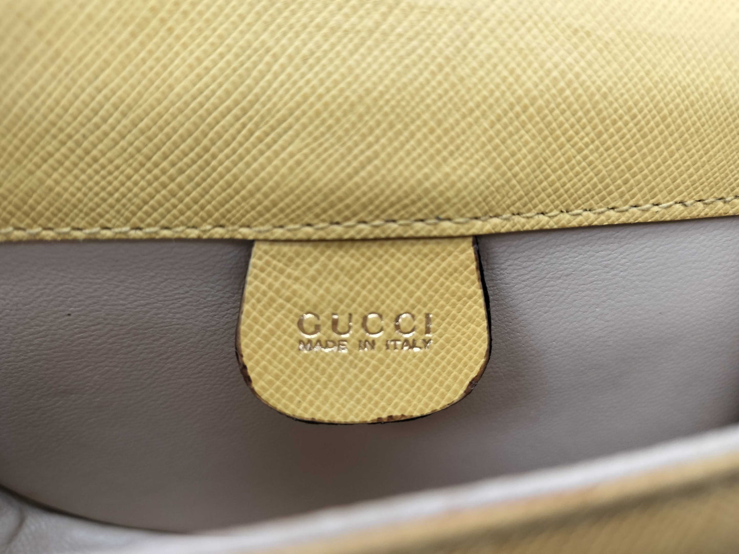 Gucci Bamboo 1947 Shoulder Bag Leather Brown Leather Clutche & Pouche Bag ( )