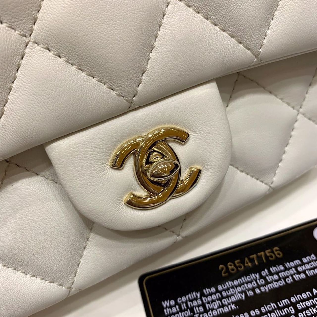 CHLSmall Pearl Logo Strap Top Qualityap Bag White For Women Handbags, Shoulder And Crossbody Bags 7in/18cm AS1436