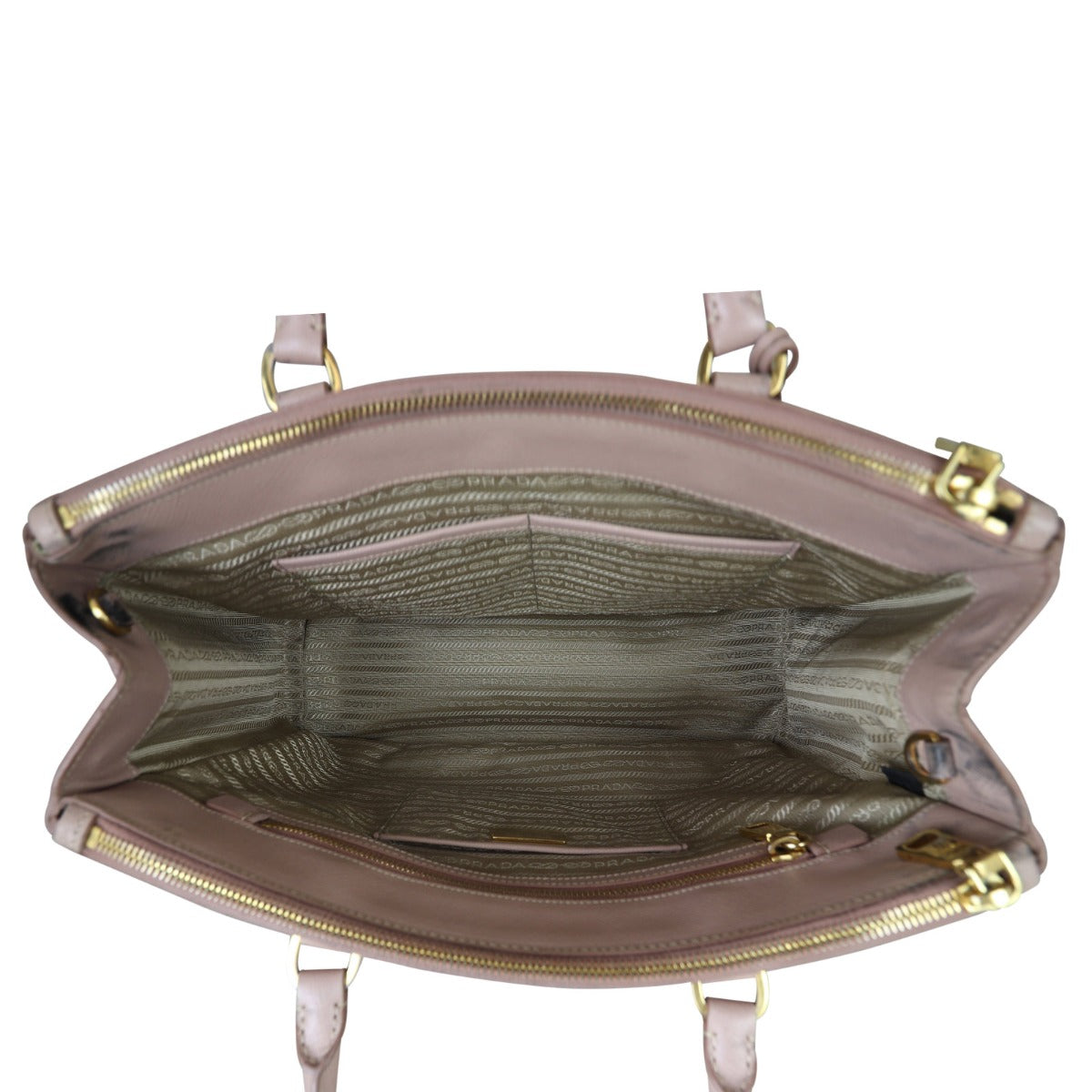 Prada Saffiano Lux Galleria Double Zip Tote Medium