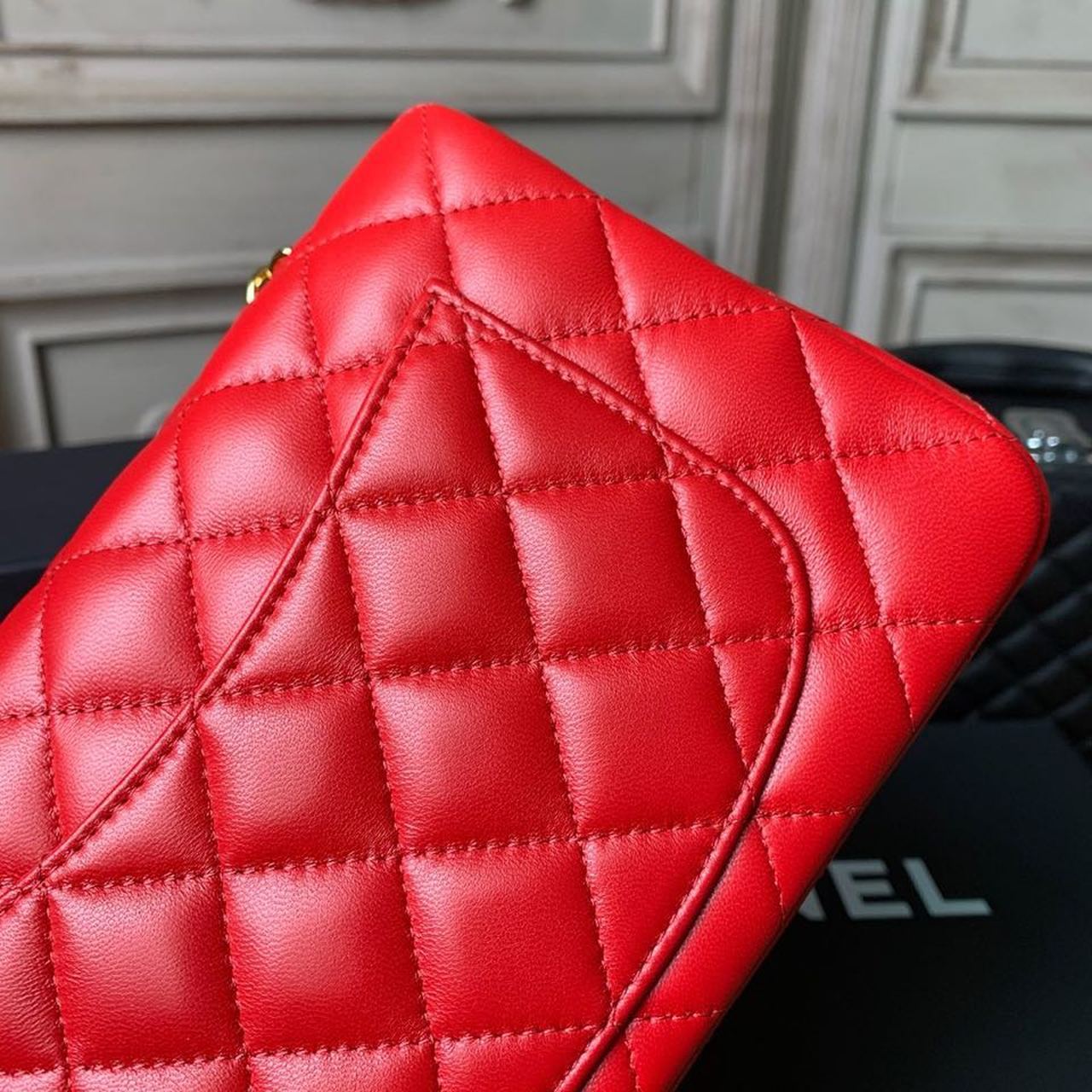 CHLMini Flap Bag Red For Women, Women’s Bags, Women’s Bag, Shoulder And Crossbody 7.8in/20cm A69900