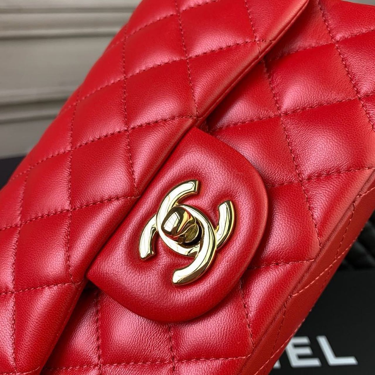 CHLMini Flap Bag Red For Women, Women’s Bags, Women’s Bag, Shoulder And Crossbody 7.8in/20cm A69900