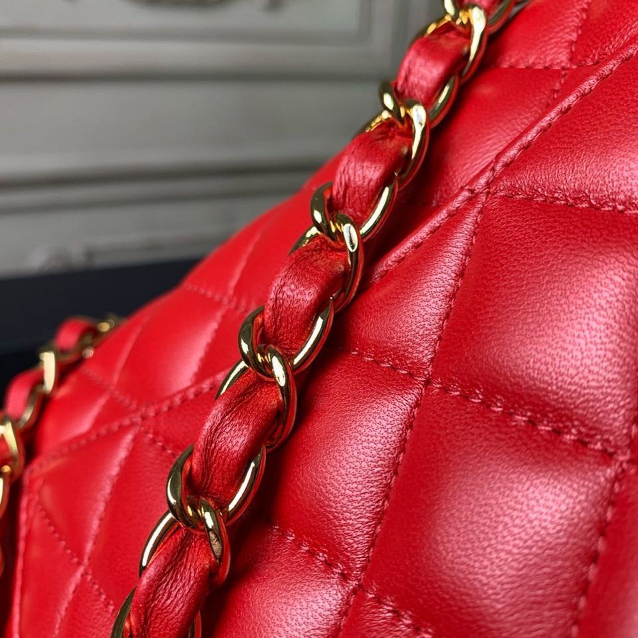 CHLMini Flap Bag Red For Women, Women’s Bags, Women’s Bag, Shoulder And Crossbody 7.8in/20cm A69900