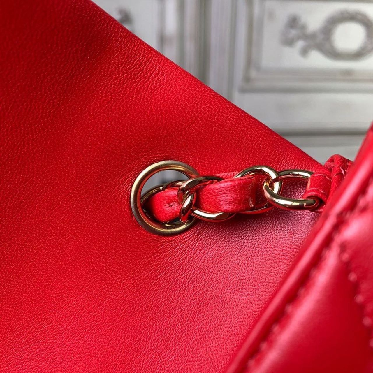 CHLMini Flap Bag Red For Women, Women’s Bags, Women’s Bag, Shoulder And Crossbody 7.8in/20cm A69900