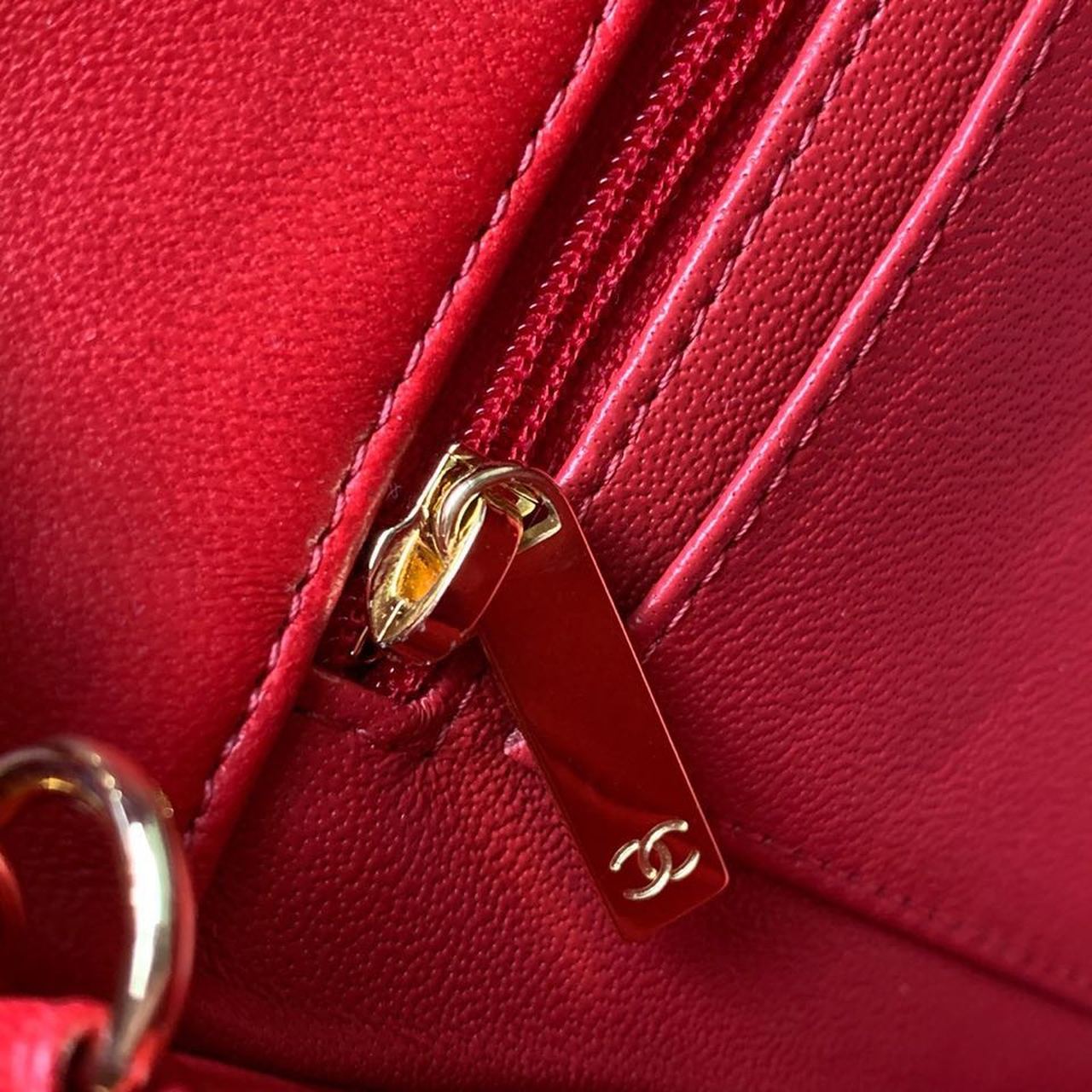 CHLMini Flap Bag Red For Women, Women’s Bags, Women’s Bag, Shoulder And Crossbody 7.8in/20cm A69900