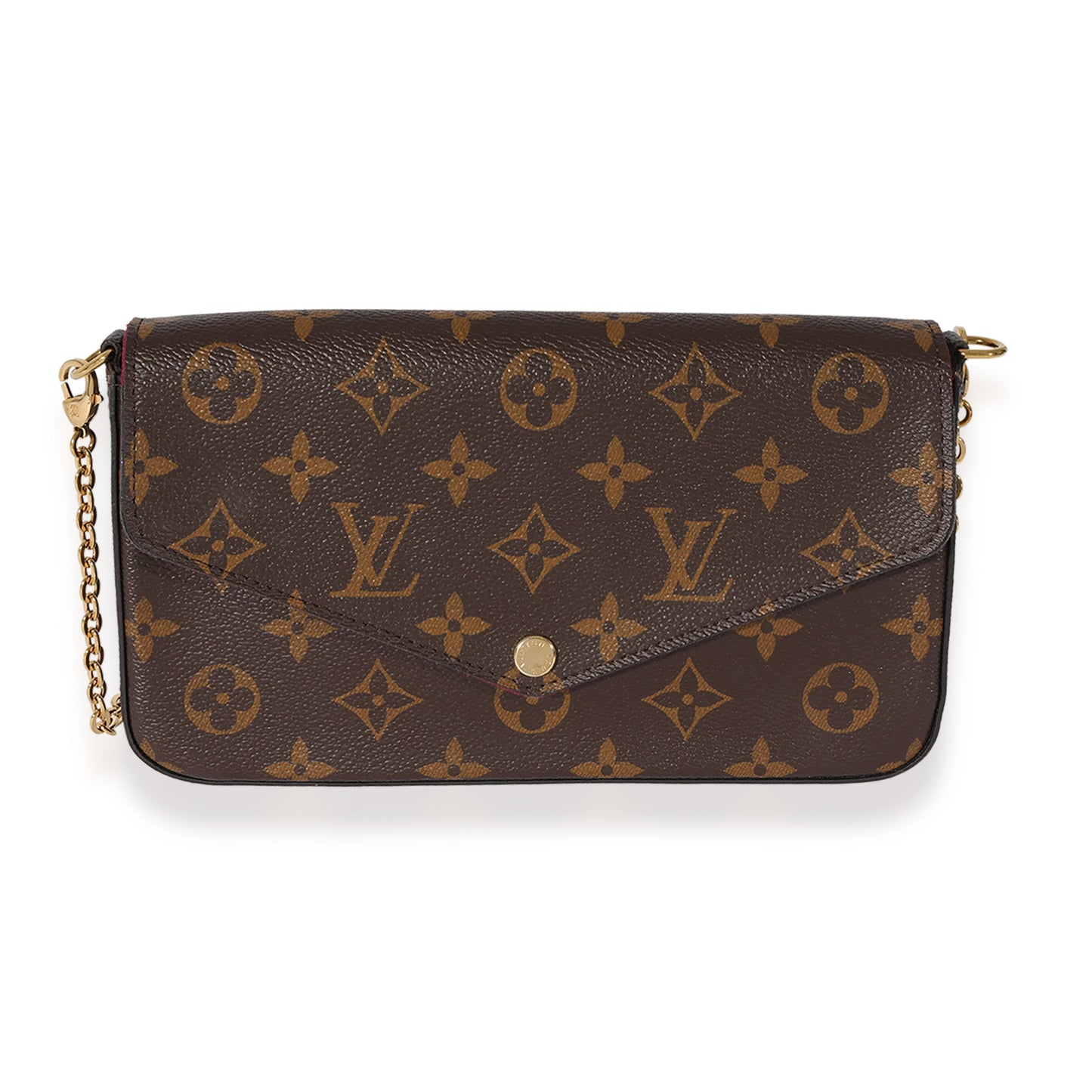Louis Vuitton  Fuchsia & Monogram Canvas Félicie Pochette
