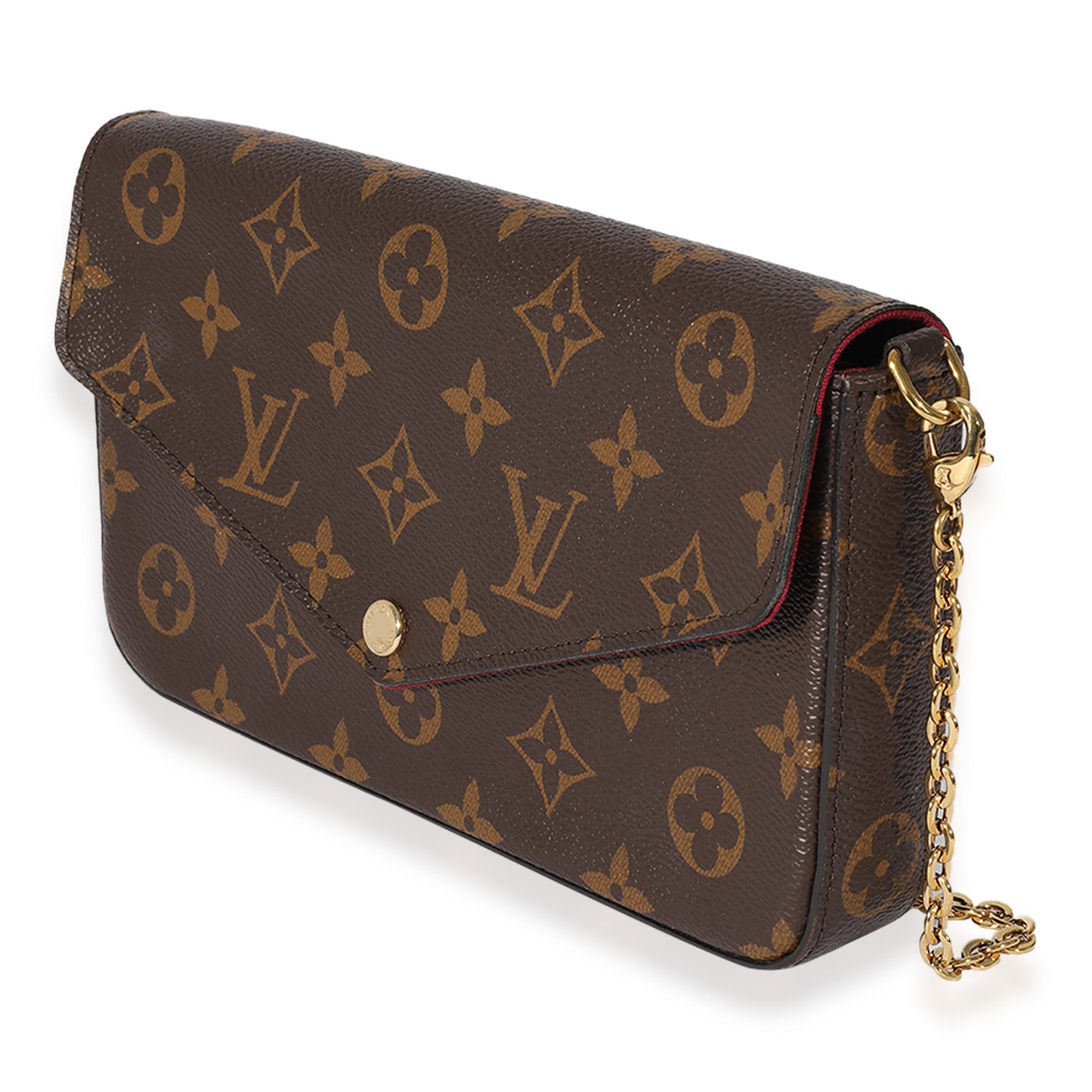 Louis Vuitton  Fuchsia & Monogram Canvas Félicie Pochette