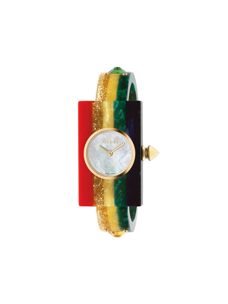 Gucci -   Web 24x40mm watch - women - Plexiglass - One Size - Multicolour