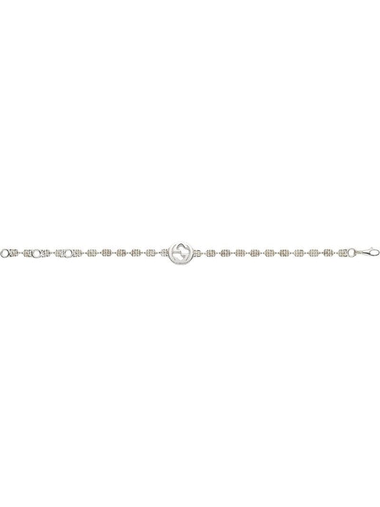 Gucci - Interlocking G bracelet in silver - women - Sterling Silver - One Size - Metallic