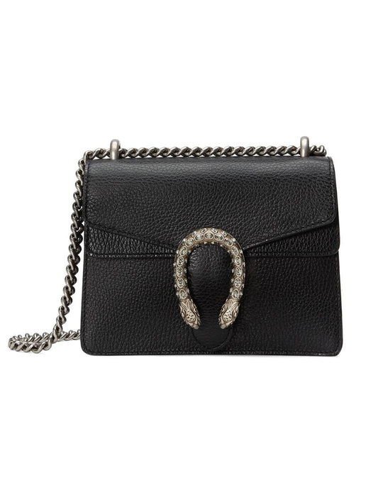 Gucci - black Dionysus mini leather bag - women - Leather/Microfibre - One Size - Black