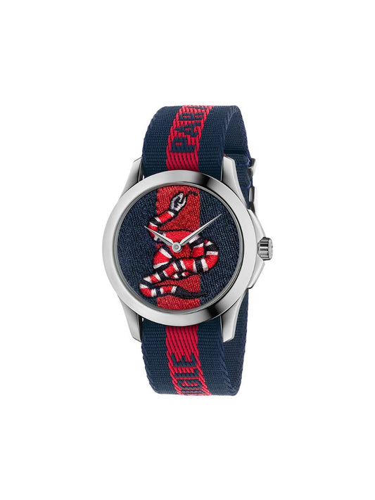 Gucci - Le Marché Des Merveilles, 38mm - men - Nylon/stainless steel - One Size - Blue