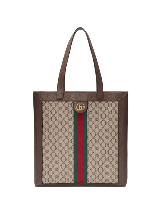 Gucci - Ophidia soft GG Supreme large tote - unisex - Microfibre/Polyester/Leather/Canvas - One Size - Brown