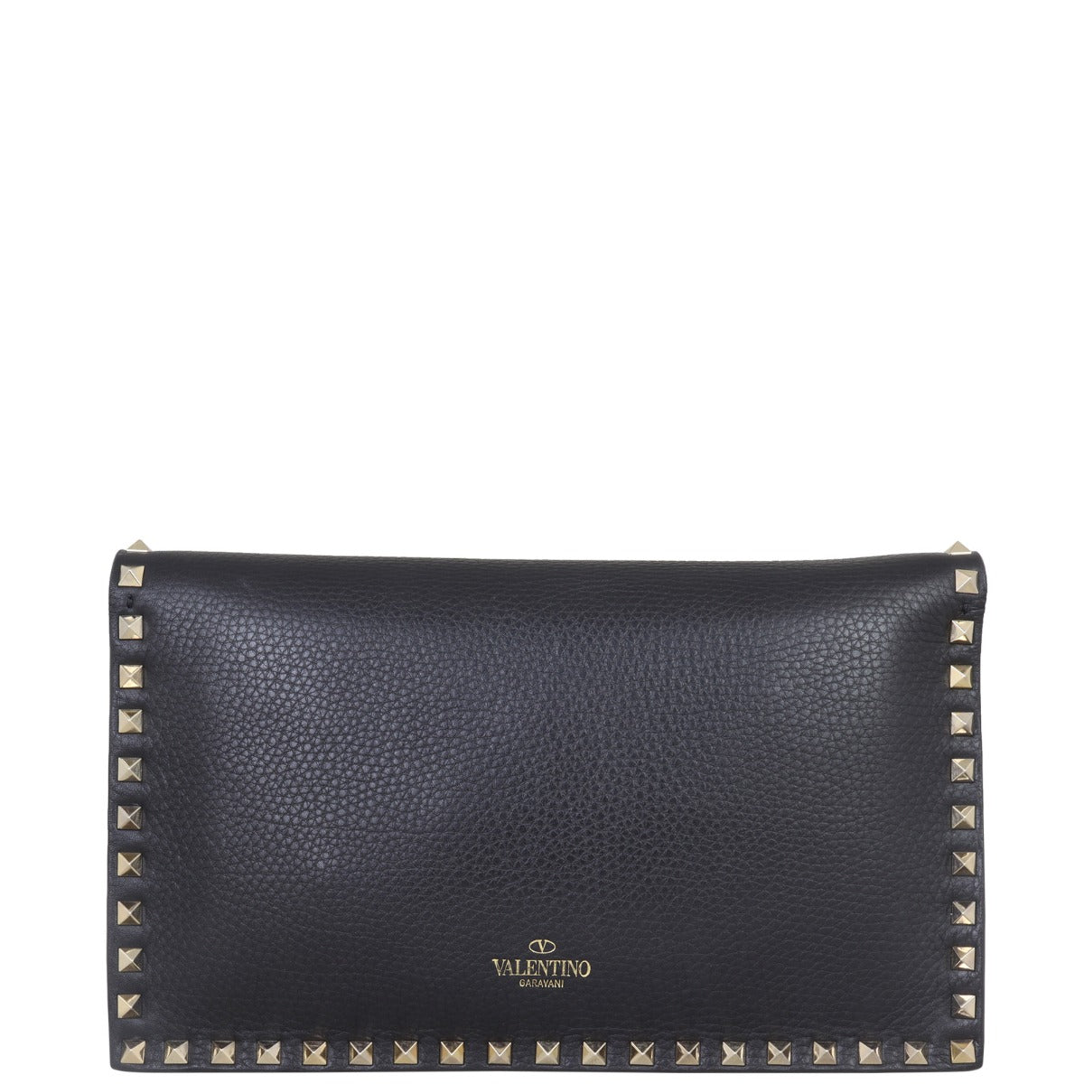 Valentino Rockstud Wristlet Flap Clutch