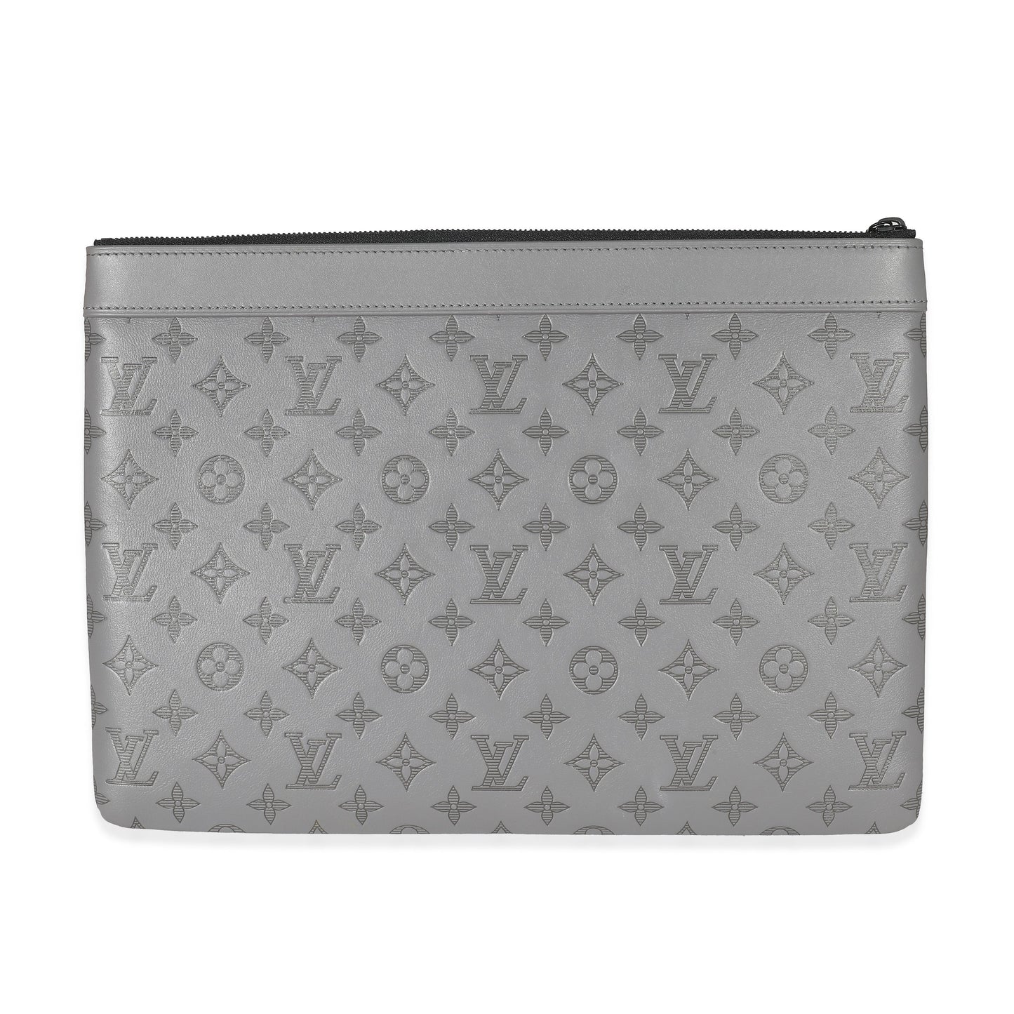 Louis Vuitton  Charcoal Grey Monogram Shadow Discovery Pouch GM