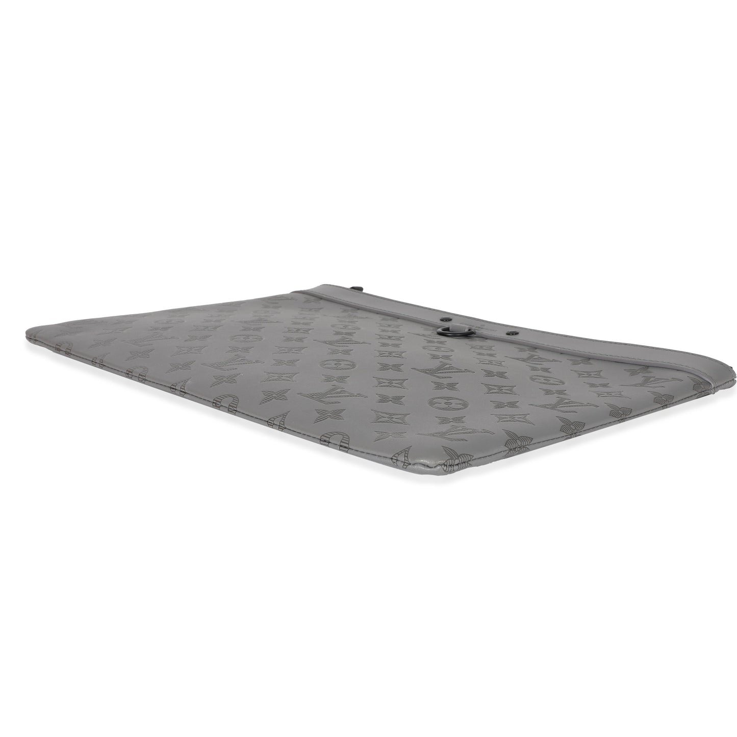 Louis Vuitton  Charcoal Grey Monogram Shadow Discovery Pouch GM