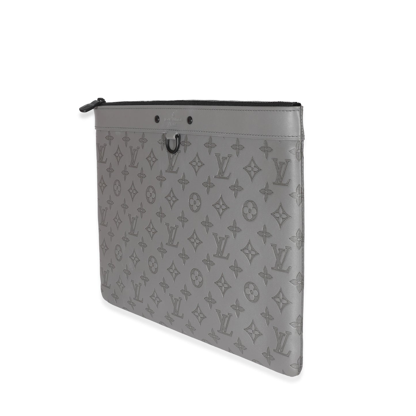 Louis Vuitton  Charcoal Grey Monogram Shadow Discovery Pouch GM