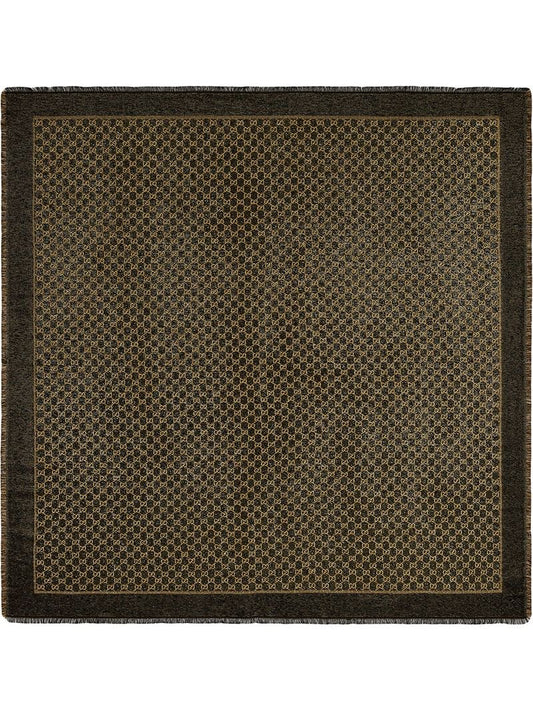Gucci - Lurex GG jacquard shawl - women - Silk/Metallic Fibre/Cotton/Viscose - One Size - Black