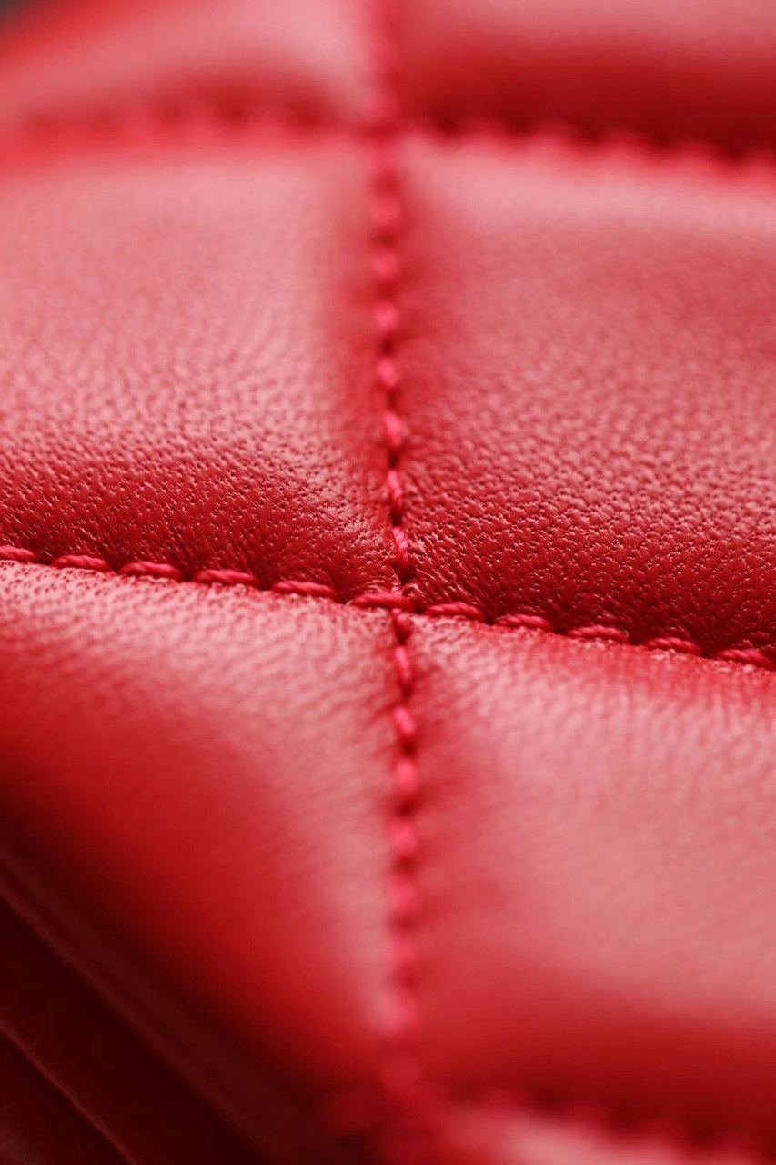CHLMini Flap Bag With CHLBall On Strap Red For Women, Women’s Handbags, Shoulder And Crossbody Bags 6.7in/17cm AS1786