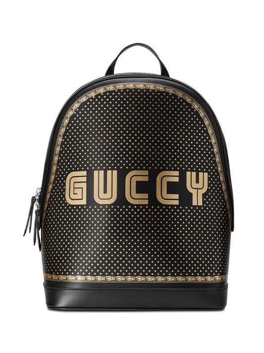 Gucci - Guccy medium backpack - men - Leather/Suede/Nylon - One Size - Black