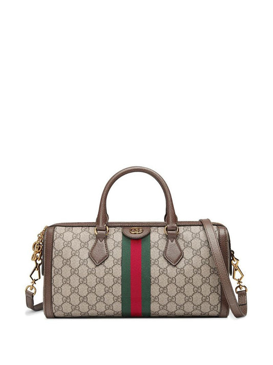 Gucci - Ophidia GG medium top handle bag - women - metal/Canvas/Nylon/Microfibre - One Size - NEUTRALS