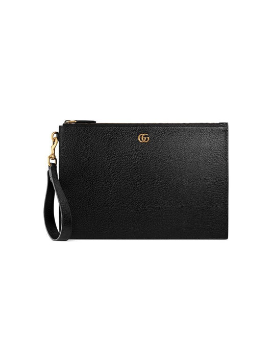 Gucci - GG Marmont leather pouch - men - Calf Leather - One Size - Black