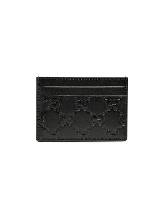 Gucci - Gucci Signature money clip - men - Leather - One Size - Black