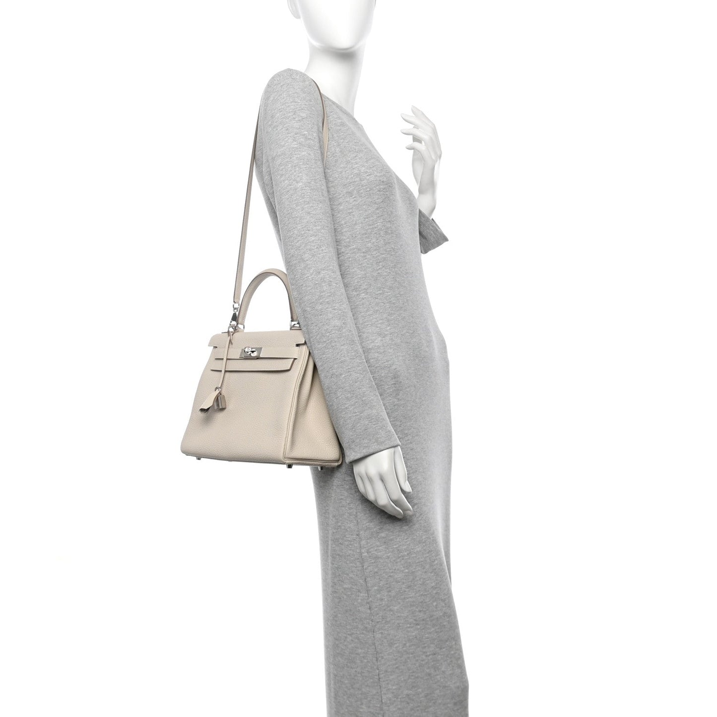 Hermes Togo Kelly Retourne 28 Mushroom