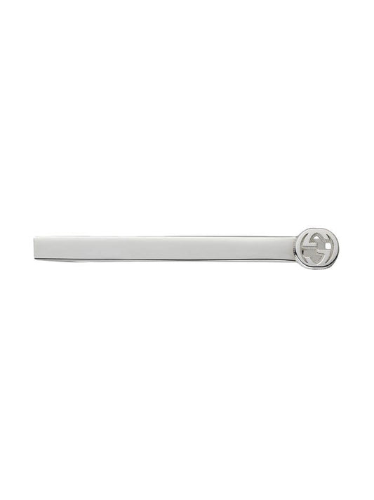 Gucci - Tie bar in silver with interlocking G - men - Sterling Silver - One Size - Metallic