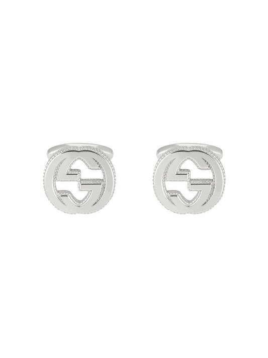 Gucci - Interlocking G cufflinks in silver - men - Sterling Silver - One Size - Metallic