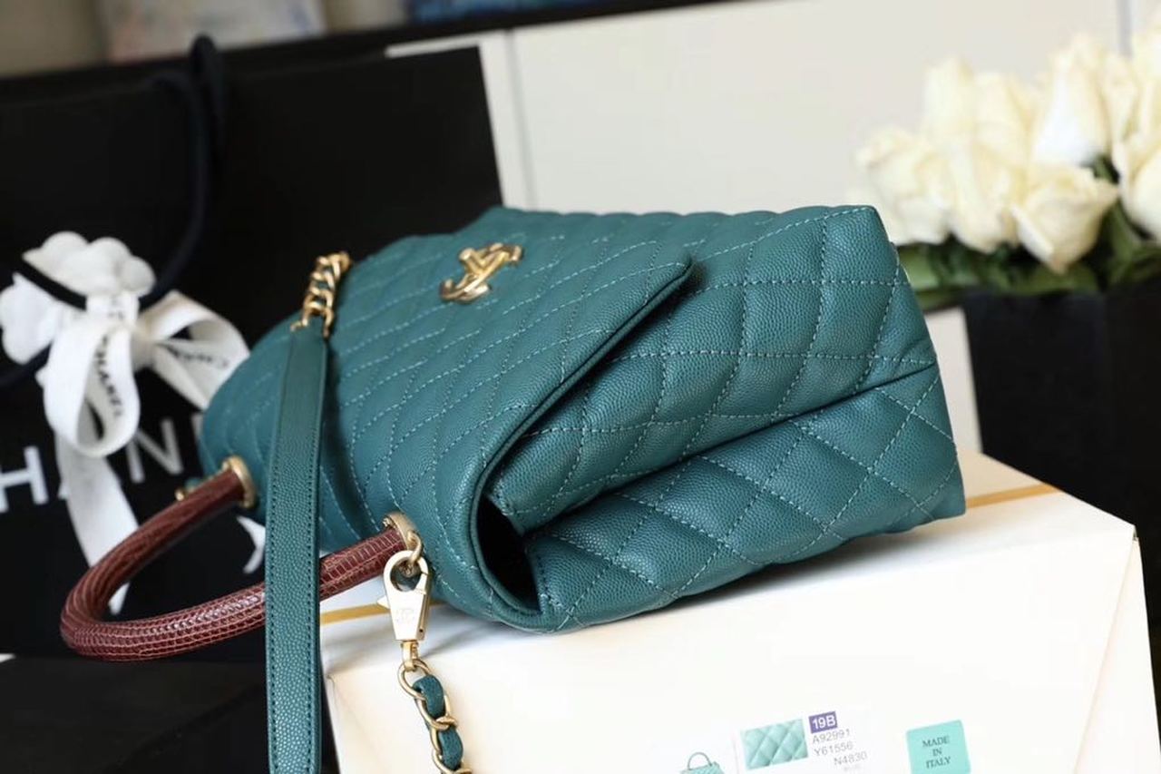 CHLLarge Top Qualityap Bag With Top Handle Teal For Women, Women’s Handbags, Shoulder And Crossbody Bags 11in/28cm A92991