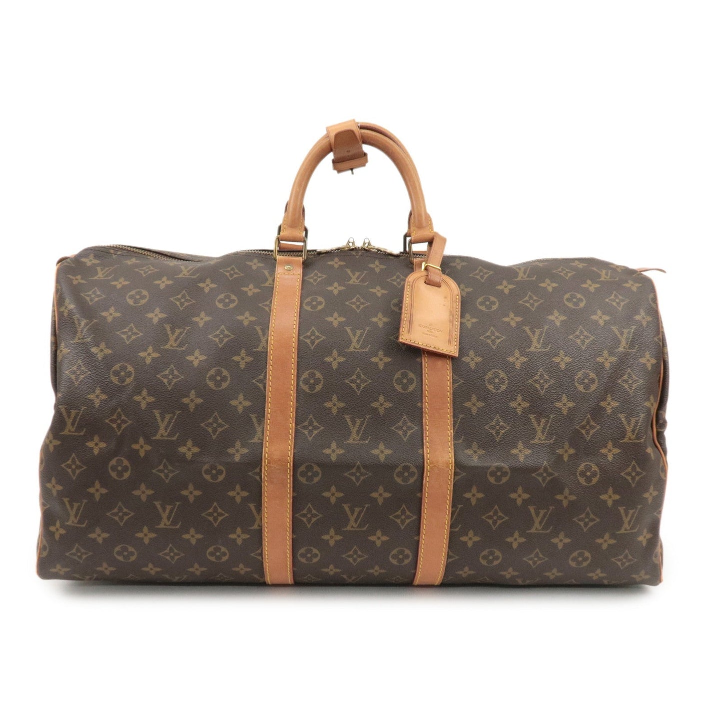 Louis Vuitton Monogram Keep All 55 Boston Bag Travel Bag M41424  d