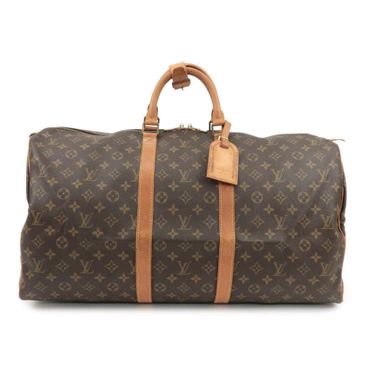 Louis Vuitton Monogram Keep All 55 Boston Bag Travel Bag M41424  d