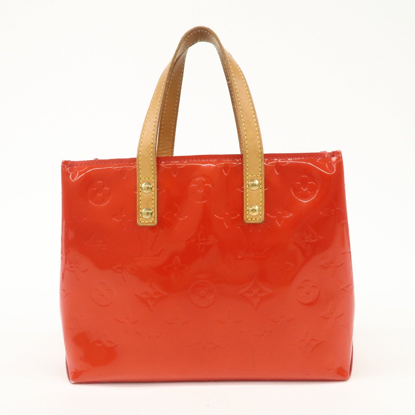 Louis Vuitton Monogram Vernis Lead PM Hand Bag Rouge M91088  d