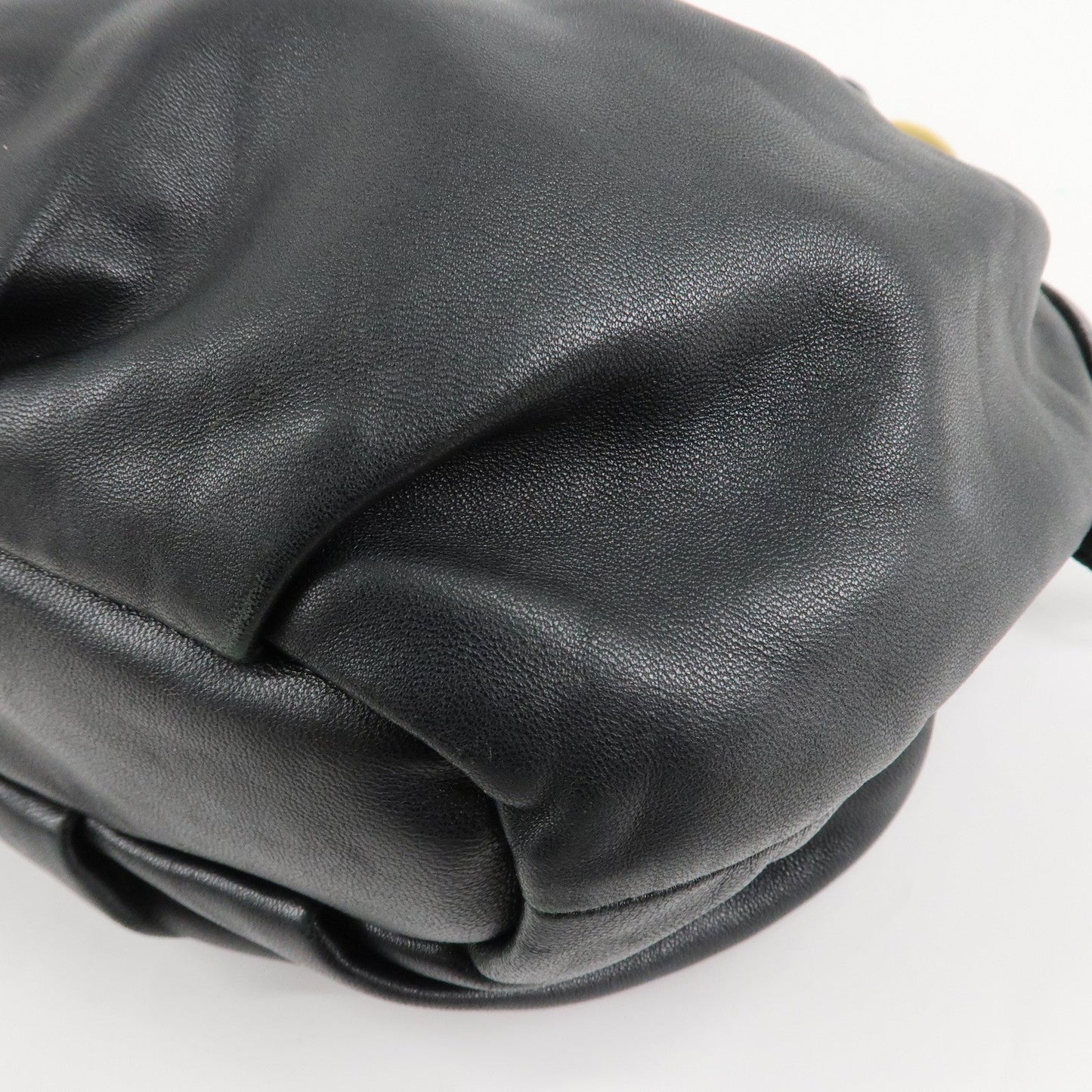 PRADA Leather 2Way Hand Bag Shoulder Bag Black BN2324  d