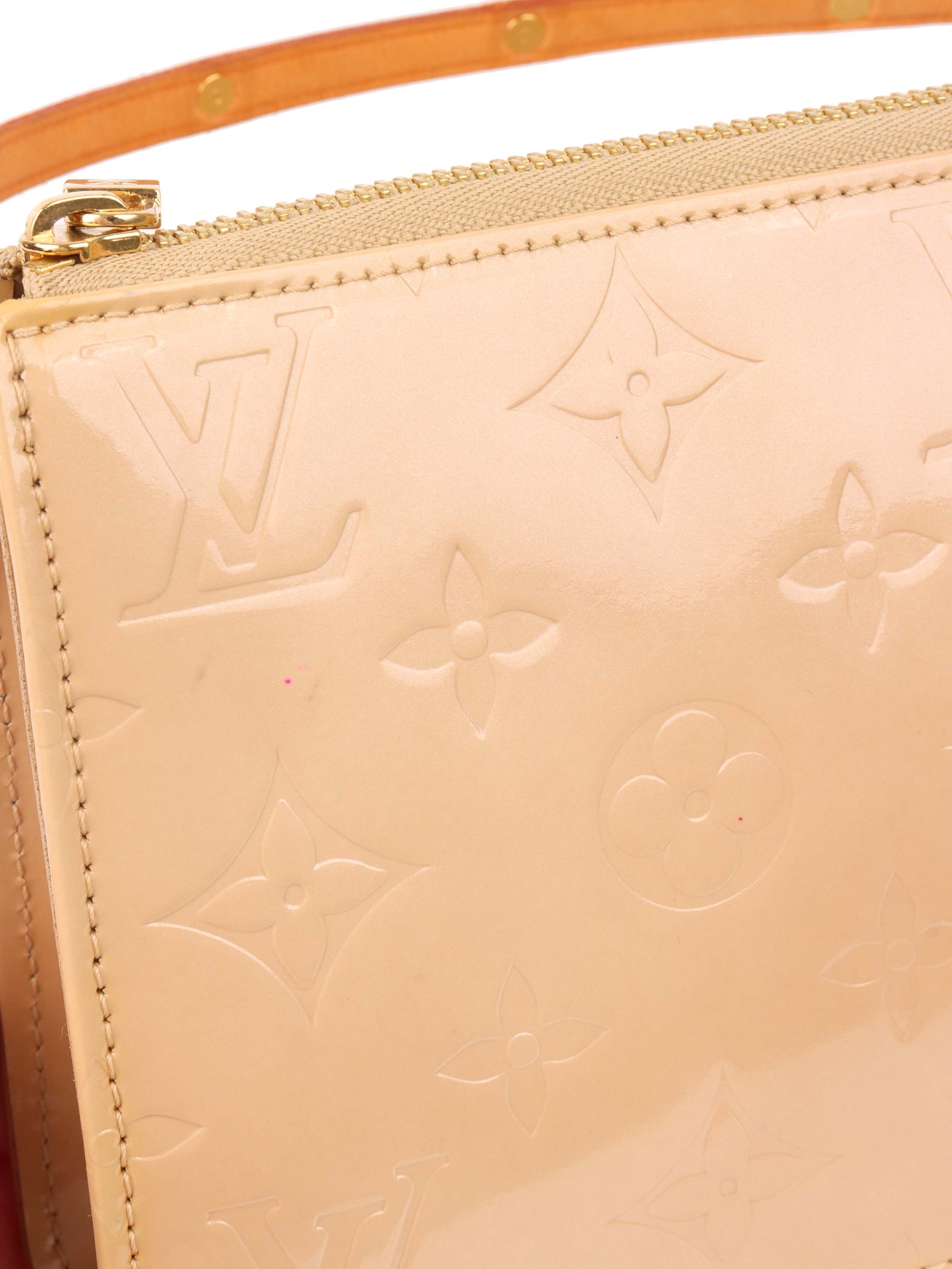 Louis Vuitton Beige Monogram Vernis Lexington Pochette.