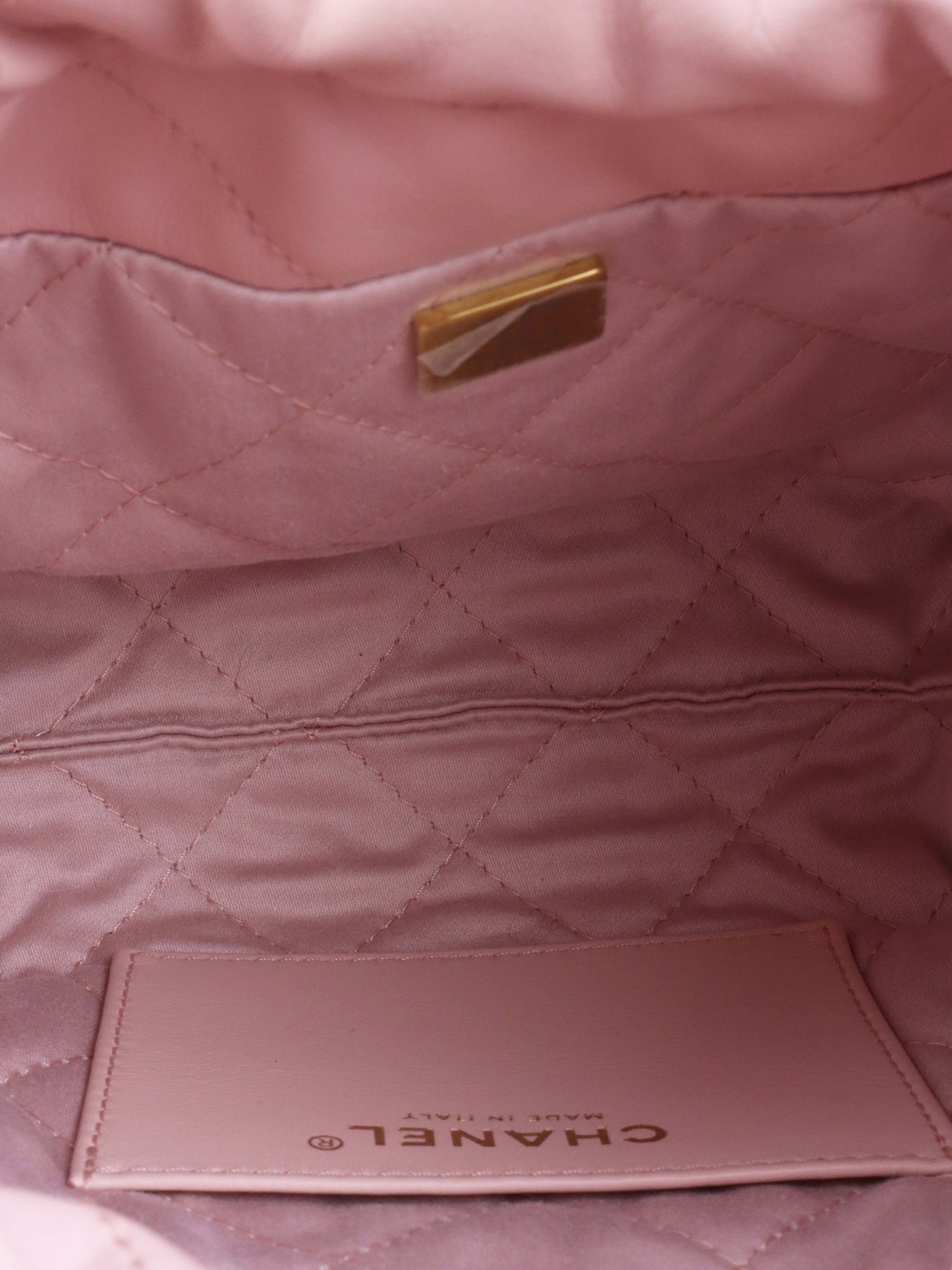 CHANEL 22 Mini Light Pink Handbag.