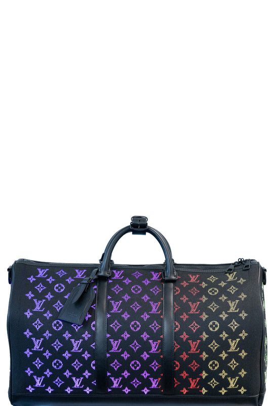 LOUIS VUITTON Light Up Keepall 50 Noir