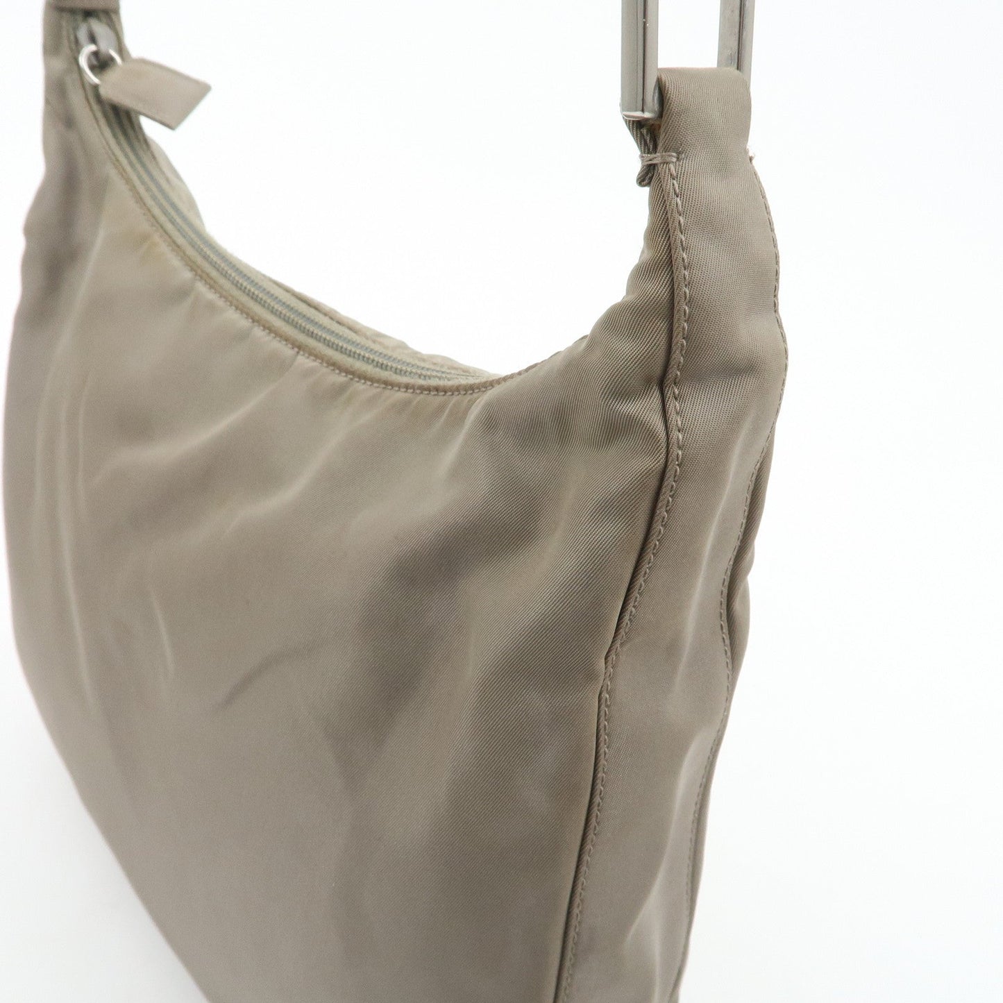 PRADA Nylon Shoulder Bag Gray  d