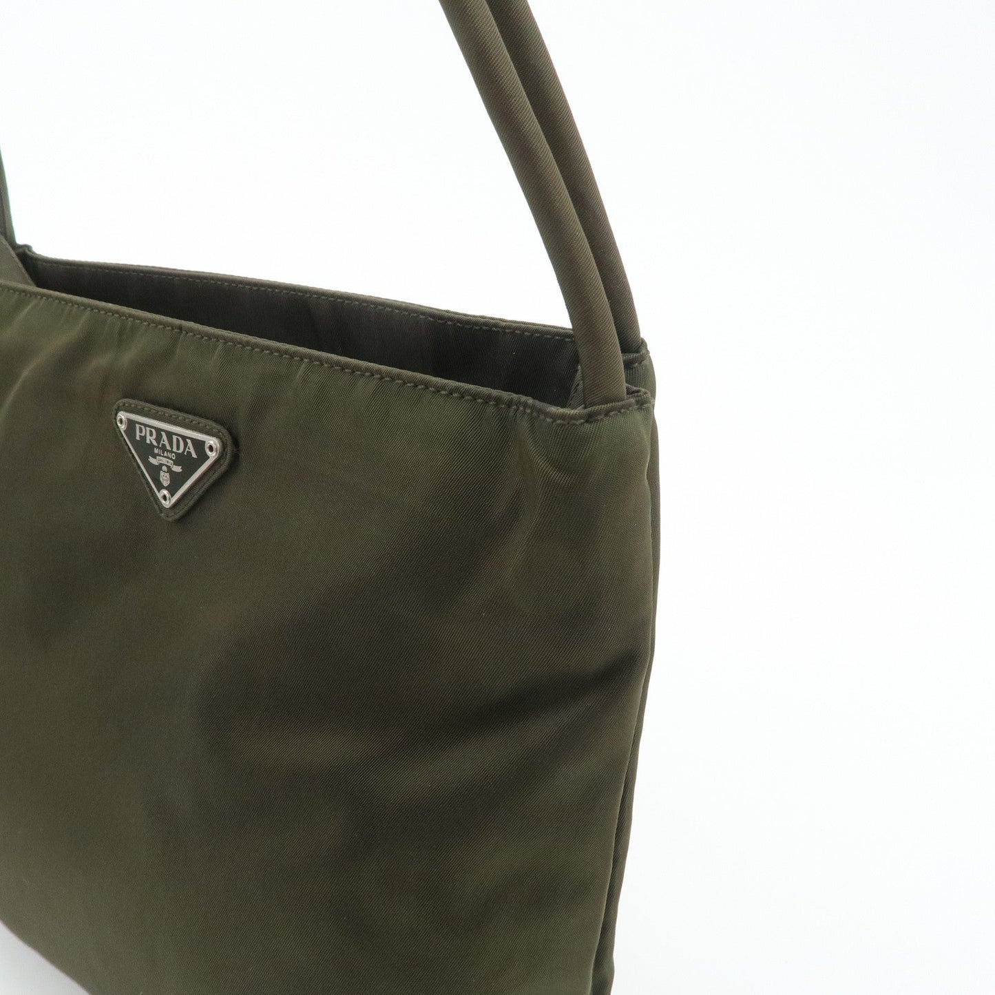 PRADA Nylon Tote Bag Shoulder Bag Khaki K3093  d