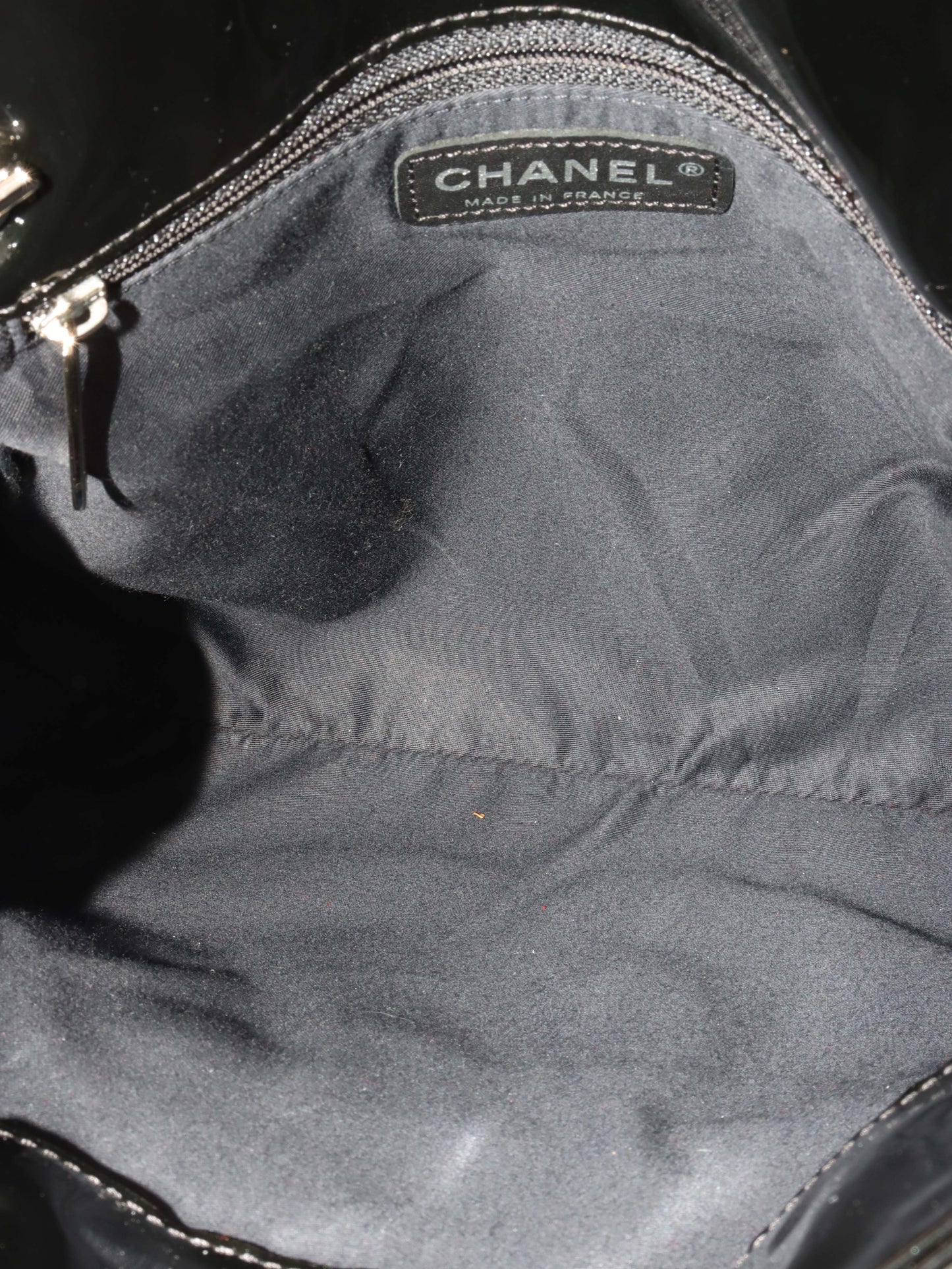 Chanel Black Strass CC Bonbon Chain Tote with Enamel Coco Mark.